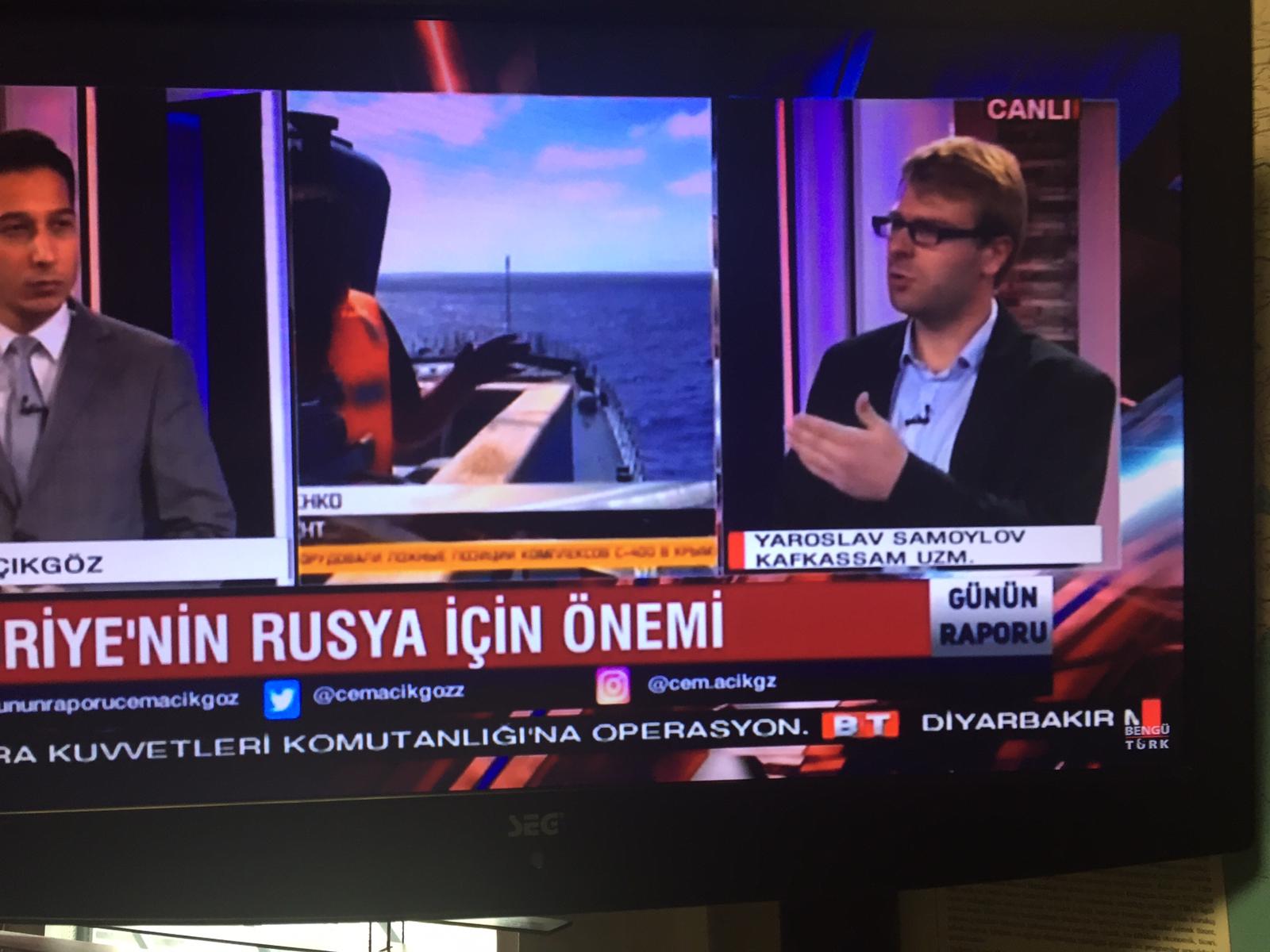Kafkassam Uzmanı Yaroslav Samoylov Bengü Türk televizyonun ’da