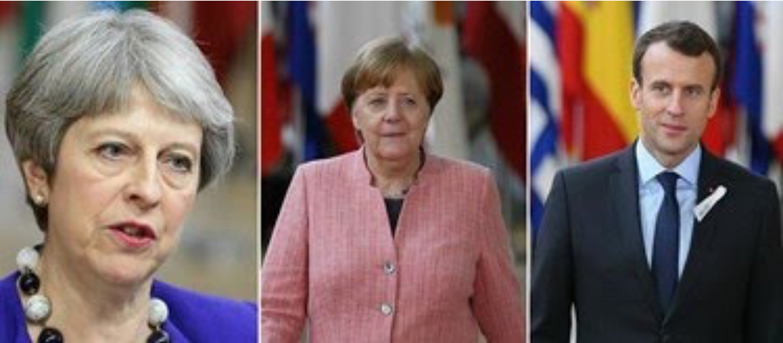 May, Macron ve Merkel İran’ı görüştü
