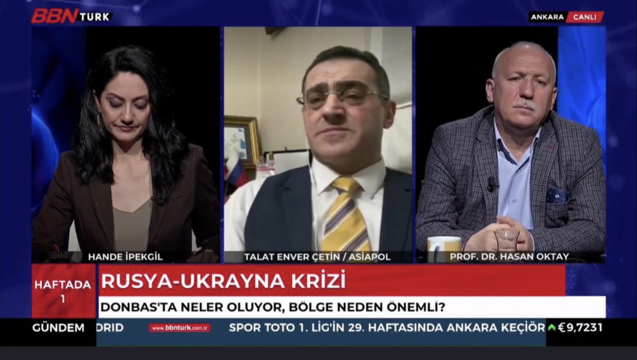 Kafkassam başkanı BBN Türk tv de Ukrayna’yı konuştu