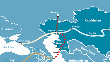 Kazakhstan and Azerbaijan plan an undersea trans-Caspian oil pipeline